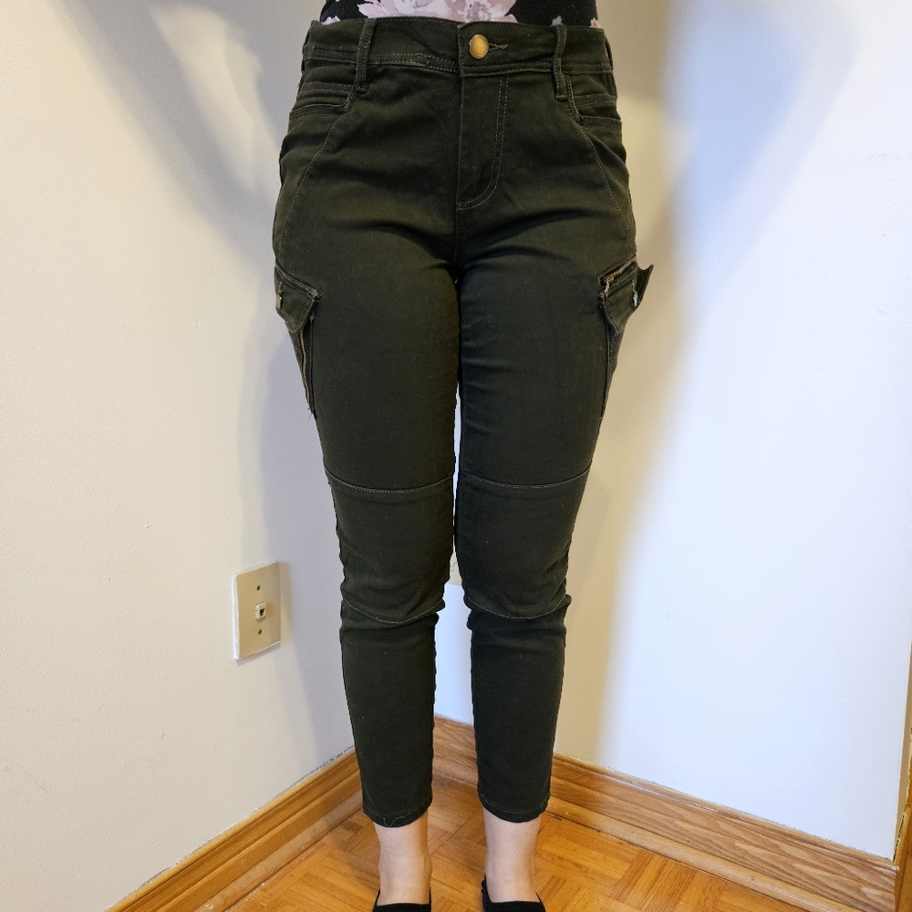 Army green cargo pants women